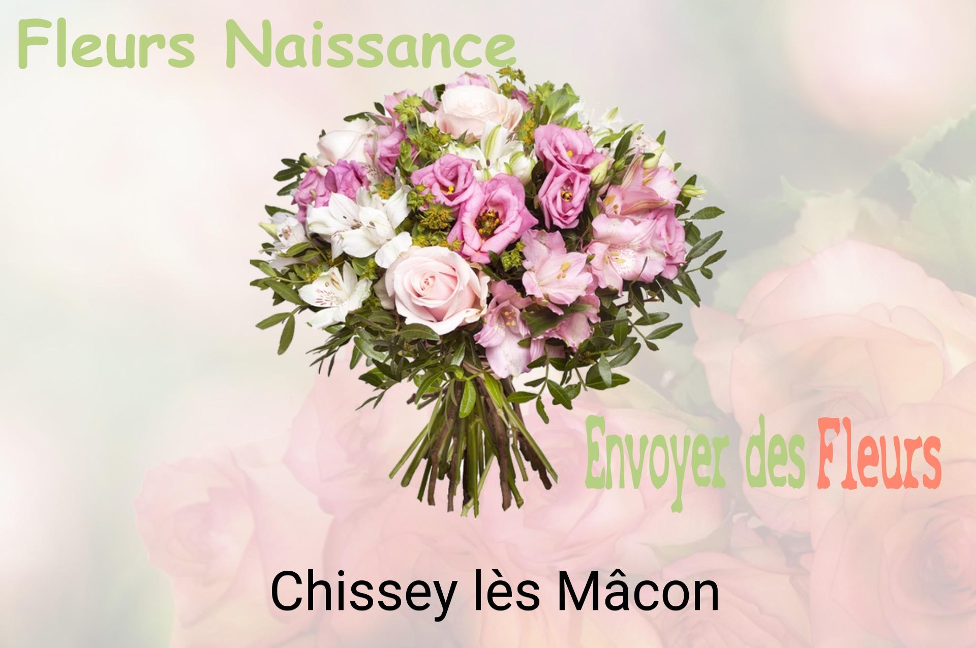 Bouquet de fleurs de naissance livré à Chissey-lès-Mâcon